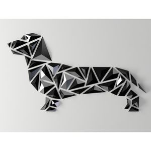DGEmily Geometric Dachshund Wall Art | Large-Scale | Custom Sizes!!